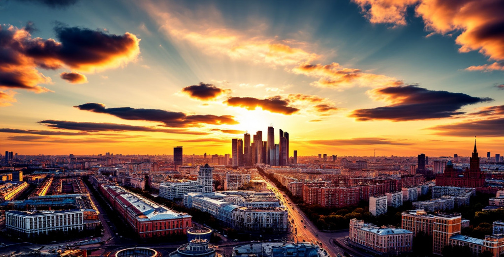 Вид на Москву